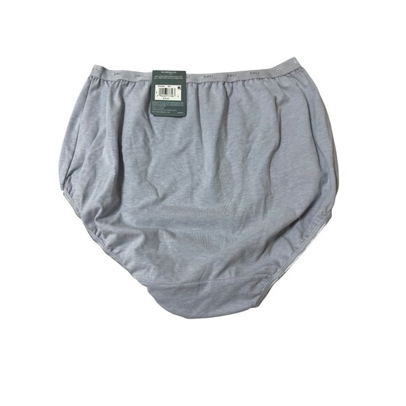 Bali 2XL /9 Coverage Briefs Soft Cotton Blend High Waist Underwear Gray - Picture 6 of 8